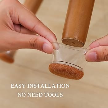 4 Pcs Silicone Chair Leg Protectors