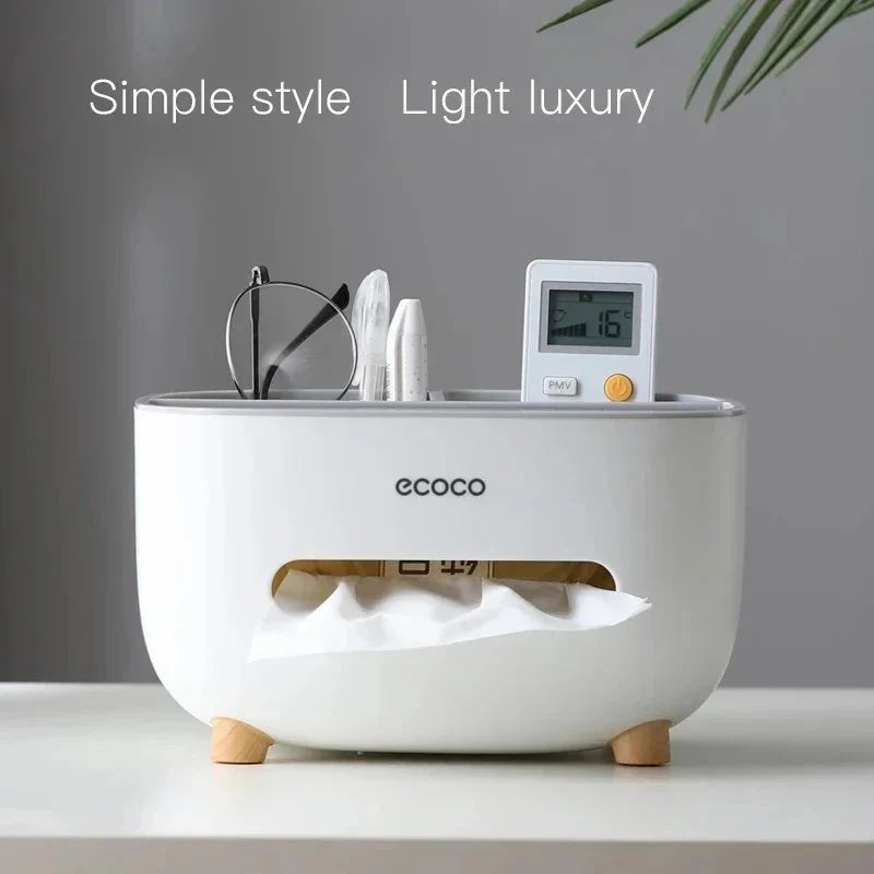 Ecoco Multi Purpose Tissue Box Organizer