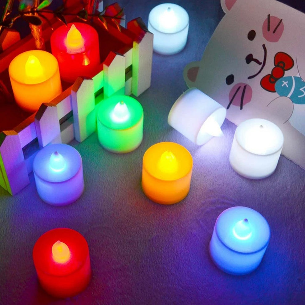 2Pcs LED Mood Lighting Candle Set