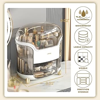 Premium Covered Cosmetic Organizer Box