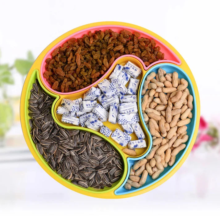 4 Section Food Serving Dolphin Tray