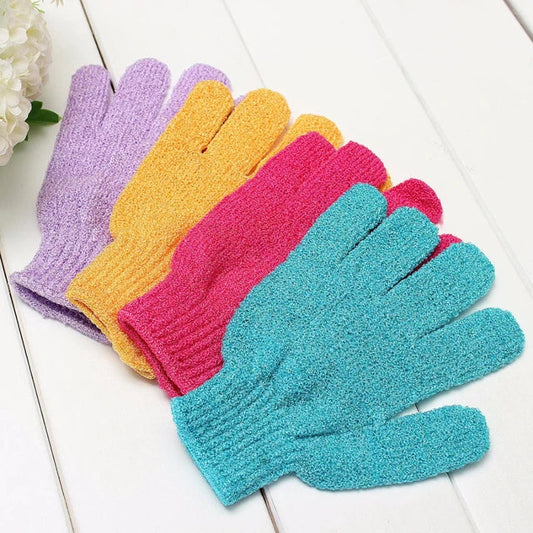 Shower Scrubbing Gloves for Easy Bathing