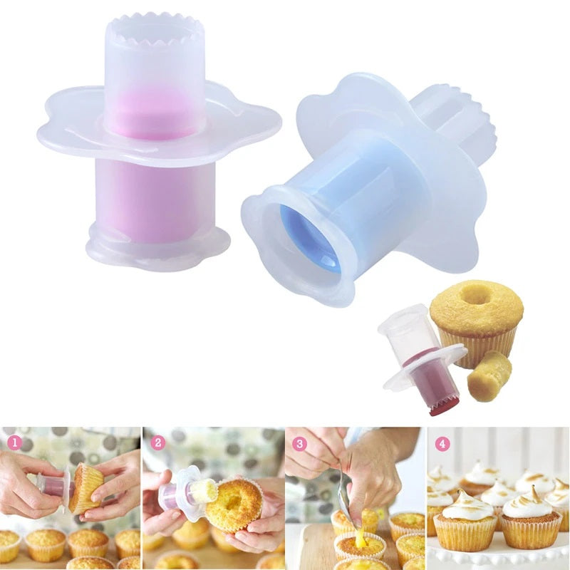 Mini Cupcake Corer Plunger Muffin Cake Hole Digger Bread Decorating Tools