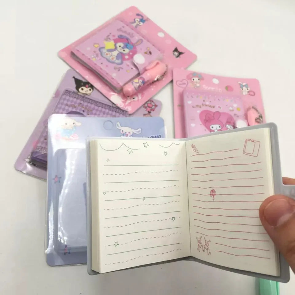 Mini Cute Pocket Autograph Notebook With Pen Combo