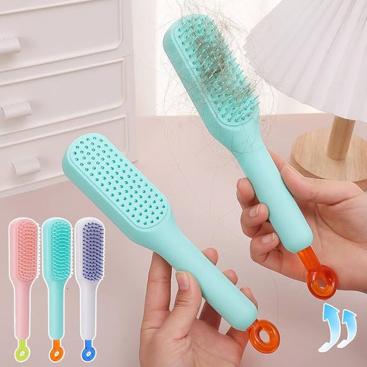 Self Cleaning Hair Brush Under 1$