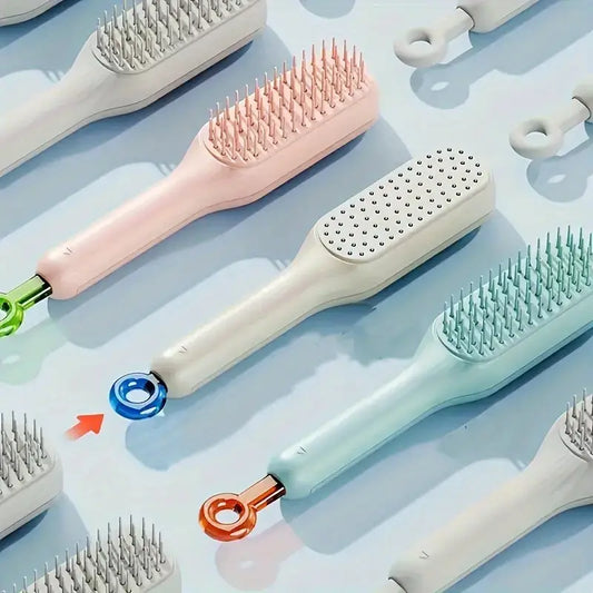 Self Cleaning Hair Brush Under 1$