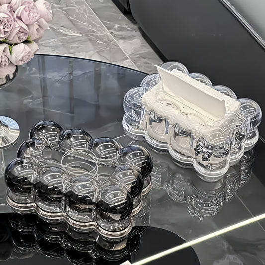 LuxeShine Clear Acrylic Tissue Case