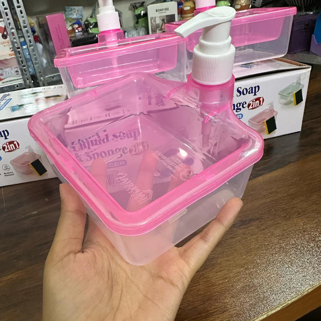 Square Topped Soap Dispenser