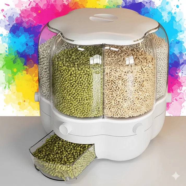 GrainKeeper 6-Section Rotary Storage Container