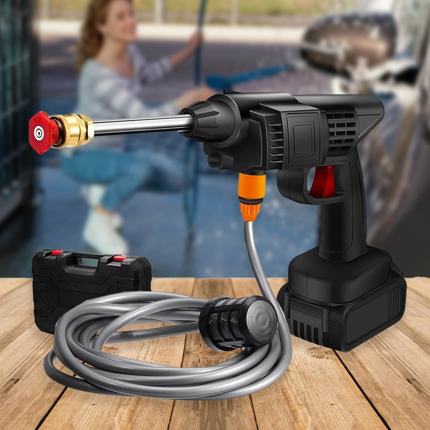 Battery Powered Wireless Car Wash Spray Tool