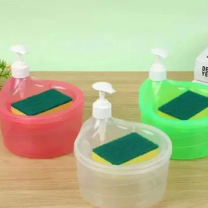 Soap Pump With Scrubber