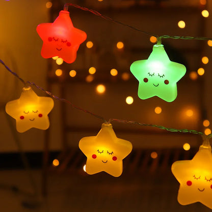 10Pcs Colorful Star Light, Home and Living 