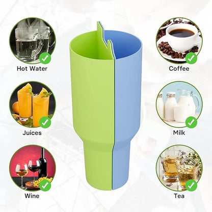 Silicone Travel Mug With Structured Compartments