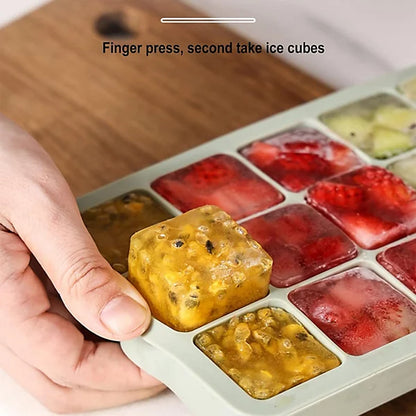15 Grid Silicone Ice Cube Tray, Kitchen Accessories 