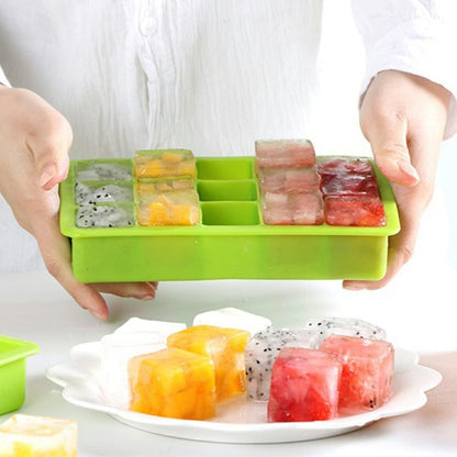 15 Grid Silicone Ice Cube Tray, Kitchen Accessories 