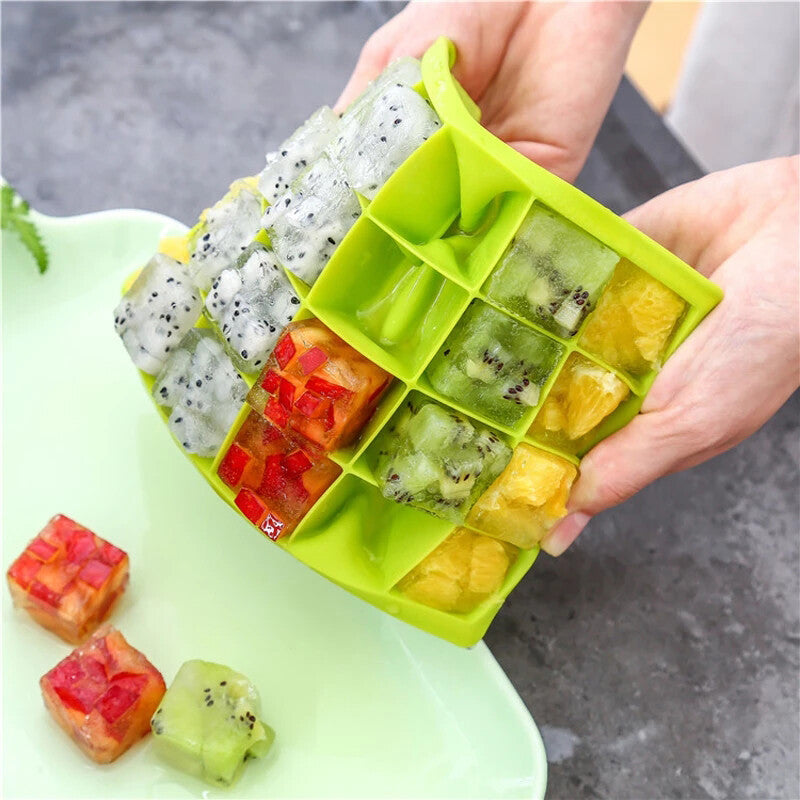 15 Grid Silicone Ice Cube Tray, Kitchen Accessories 