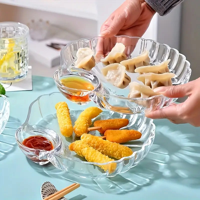 1Pcs Acrylic Snacks Plate, Kitchen Accessories 