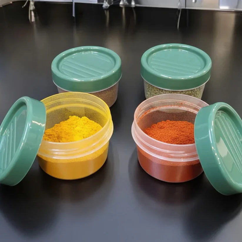 200ml Twist Lid Jars 4 Piece Spice & Herb Set