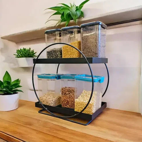 2 Tier Metal Centerpiece Tray