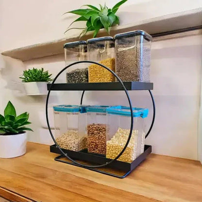 2 Tier Metal Centerpiece Tray