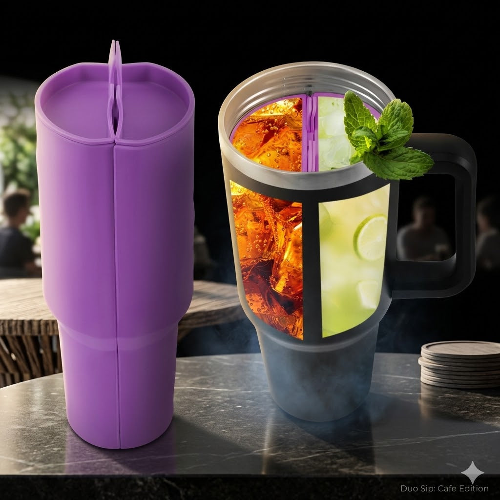 Silicone Travel Mug With Structured Compartments