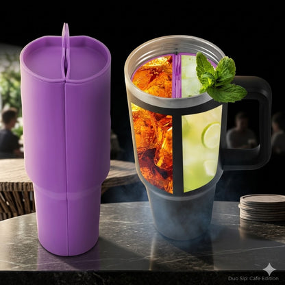 Silicone Travel Mug With Structured Compartments