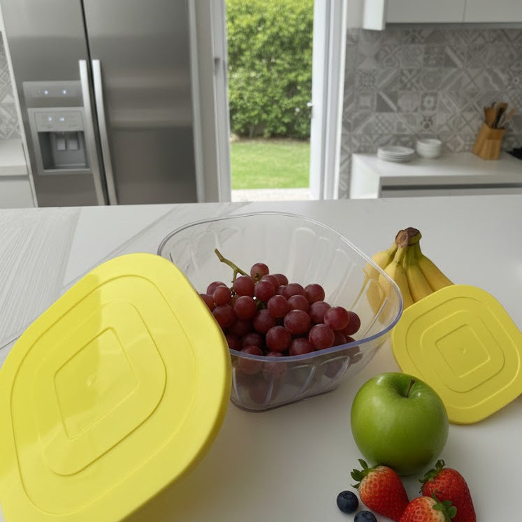 3Pcs Stackable Container Set – Compact & Stylish, Kitchen Accessories 
