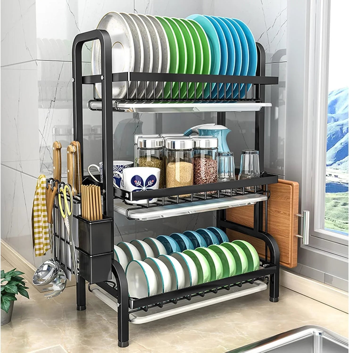 3 Tier Dish Drying Rack