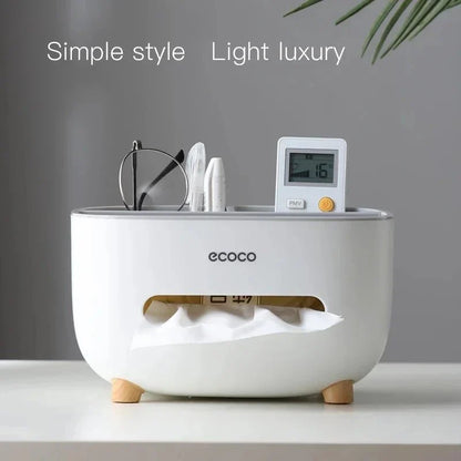 Ecoco Multi Purpose Tissue Box Organizer