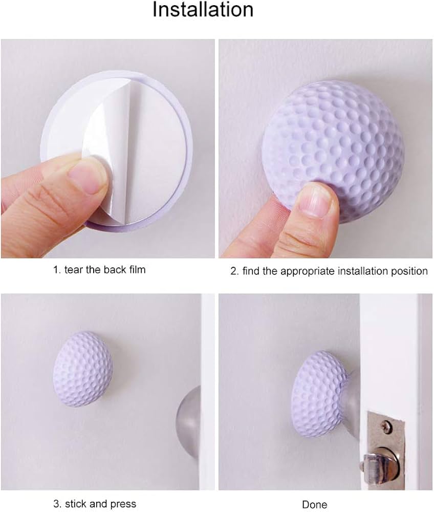 5Pcs Rubber Wall Protector, Home and Living 