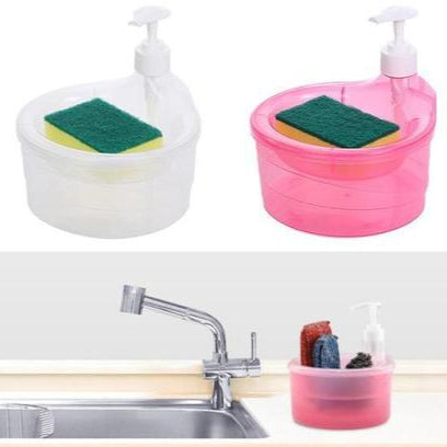 Soap Pump With Scrubber