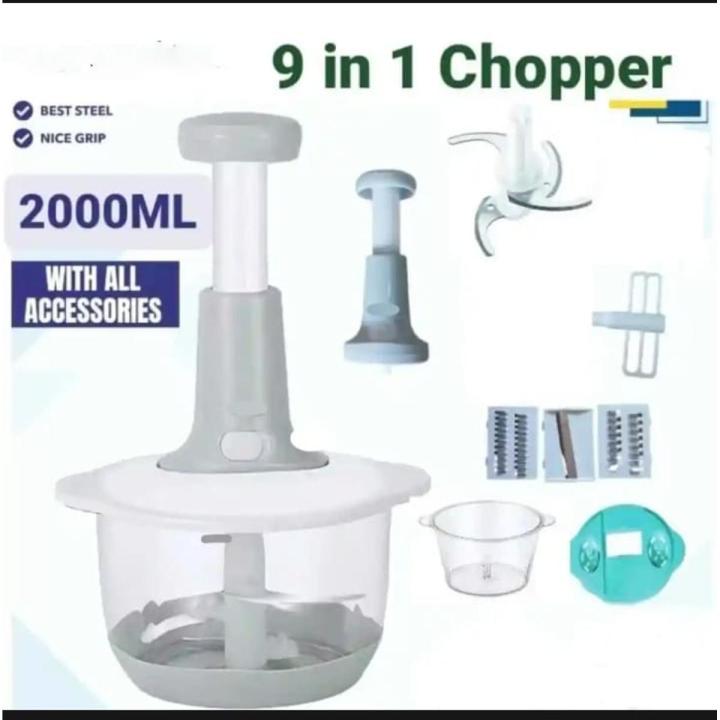 Manual Food Chopper 9 in 1