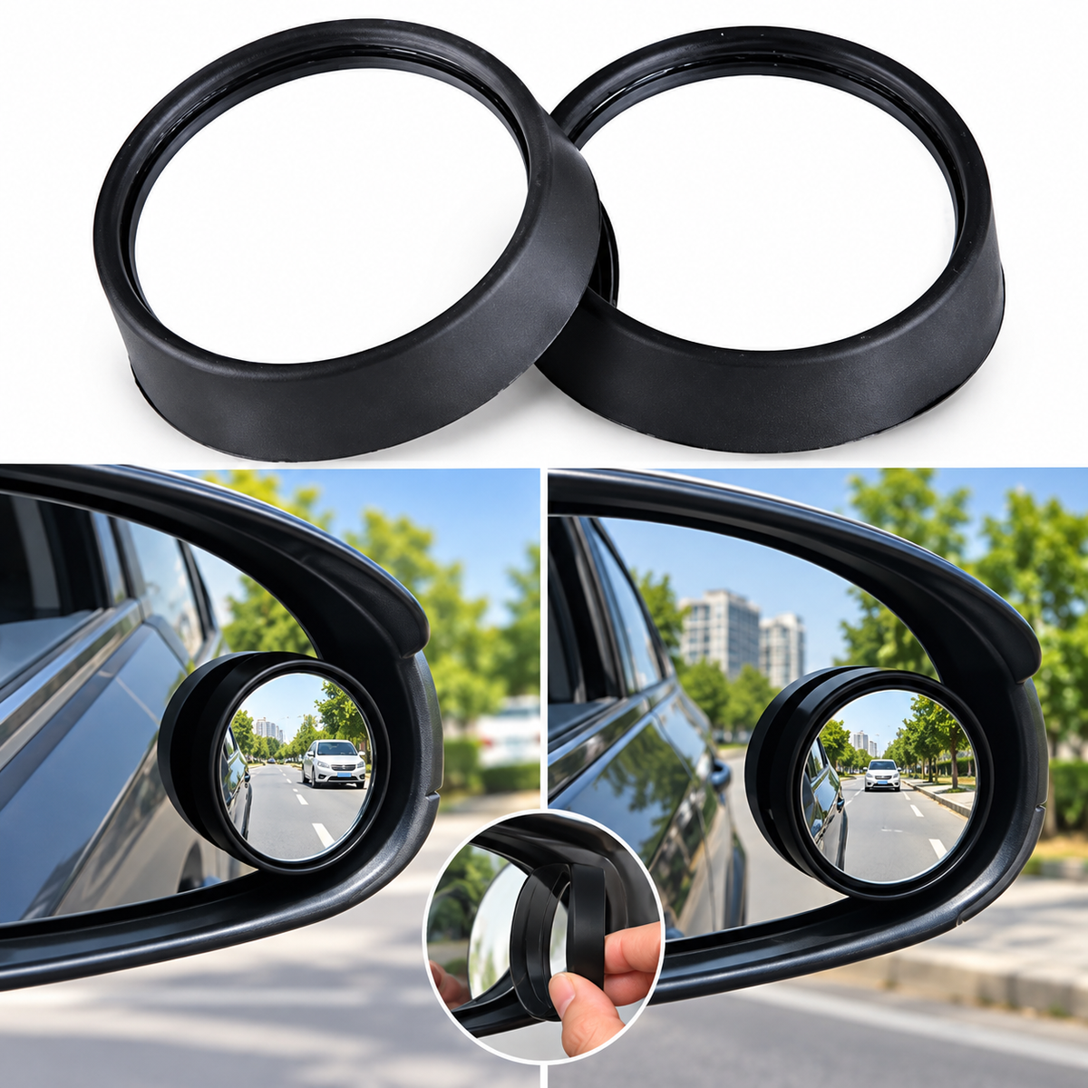 Car Wide Angle Blind Spot Mirror – Enhanced Side View Driving Mirror