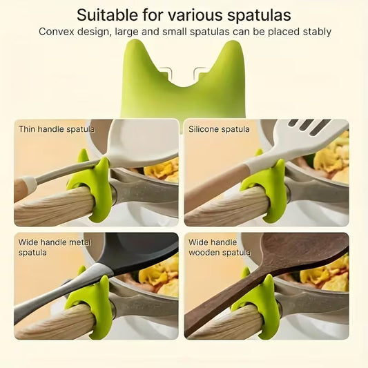 Cat-Shaped Silicone Pot Handle Grip ??Kitchen Handle Holder