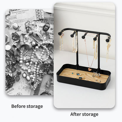 Cosmetic Storage Case with Earring & Necklace Holder