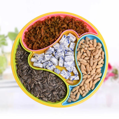 4 Section Food Serving Dolphin Tray