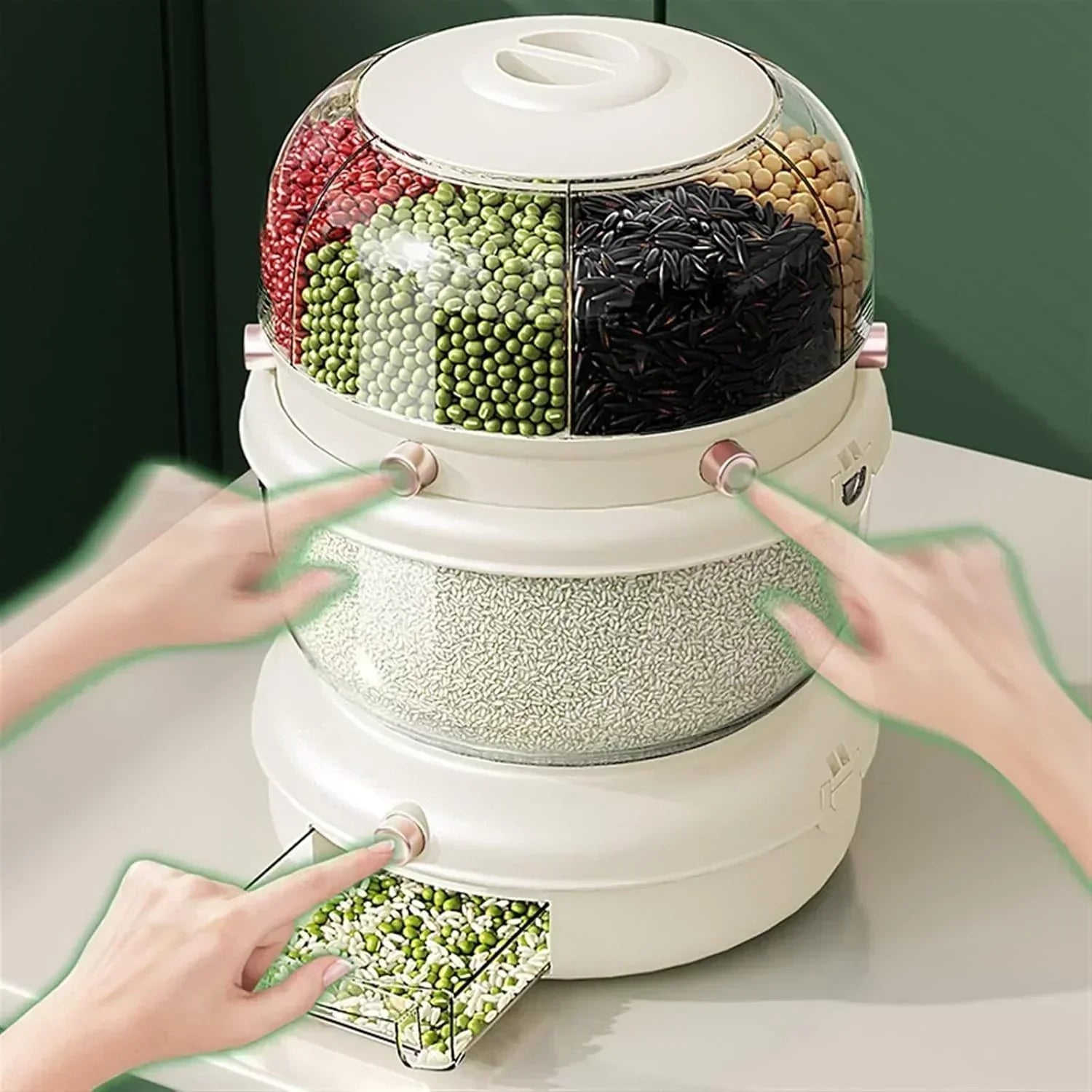 Dual-Tier Food Distribution Storage Box