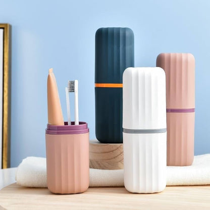 Durable Ribbed Toothbrush Organizer Case