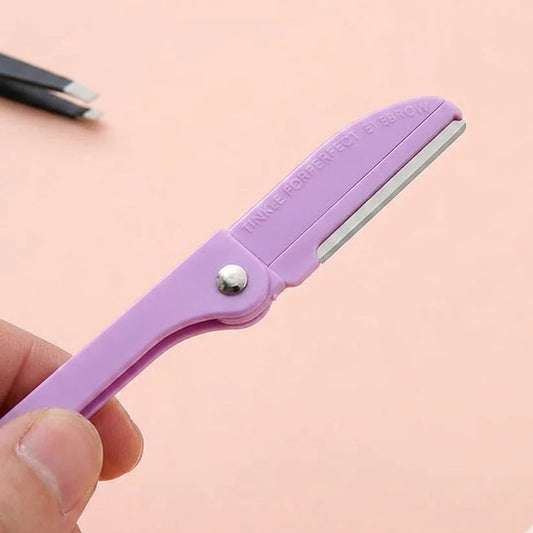 3Pcs Gentle Smooth Edge Foldable Brow Razor Kit
