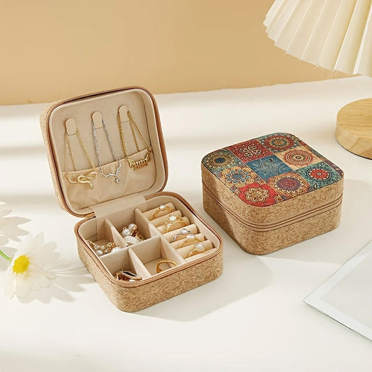 Jewelry Organizer Box Vintage Floral Design
