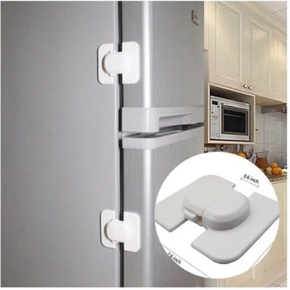 Childproof Premium Refrigerator Door Lock Clip System