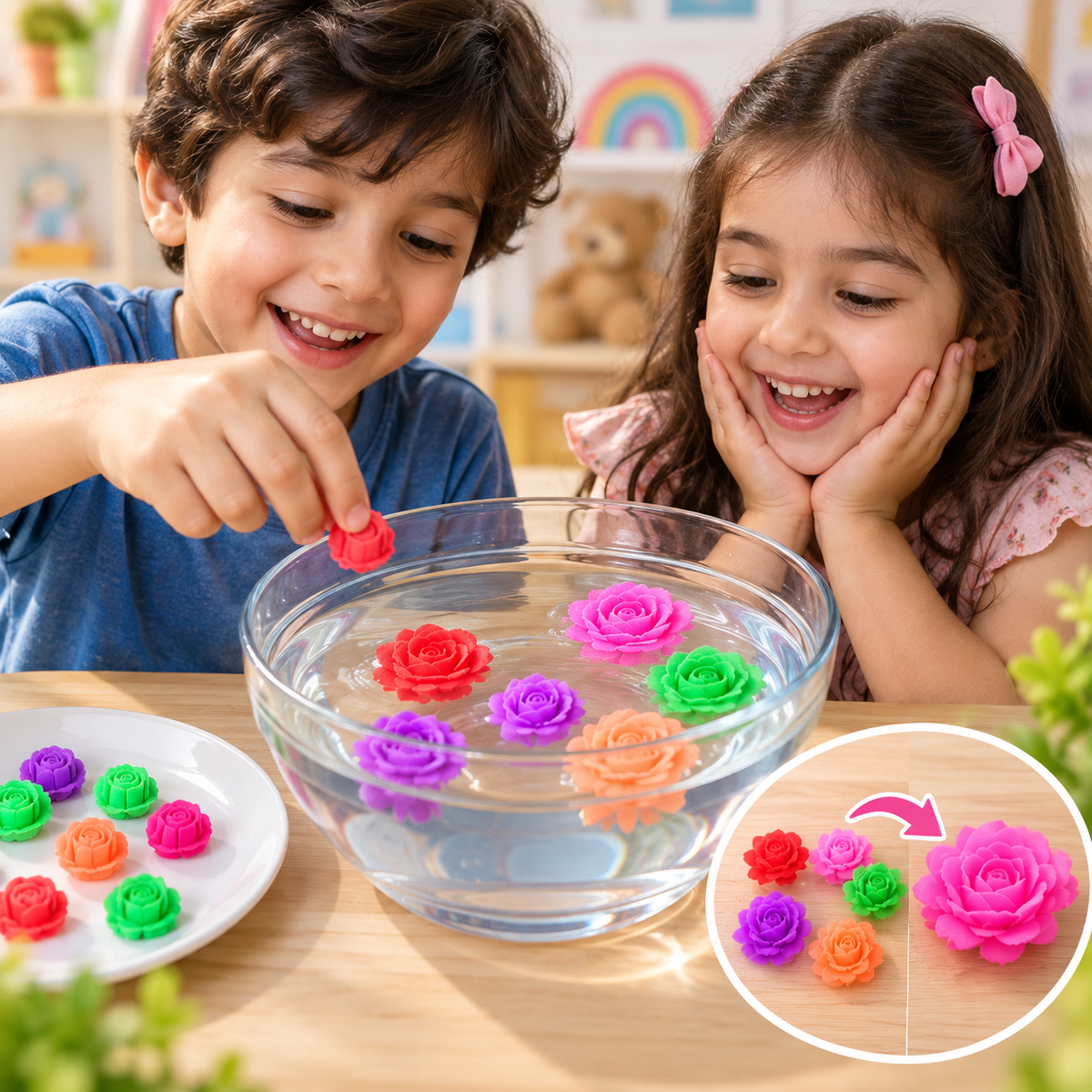 Growing Flowers for Kids – 20Pcs Expandable Flower Toy Set