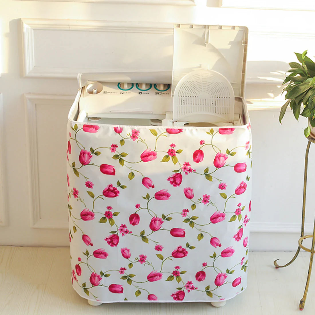Dust Proof Double Washing Machine Cover
