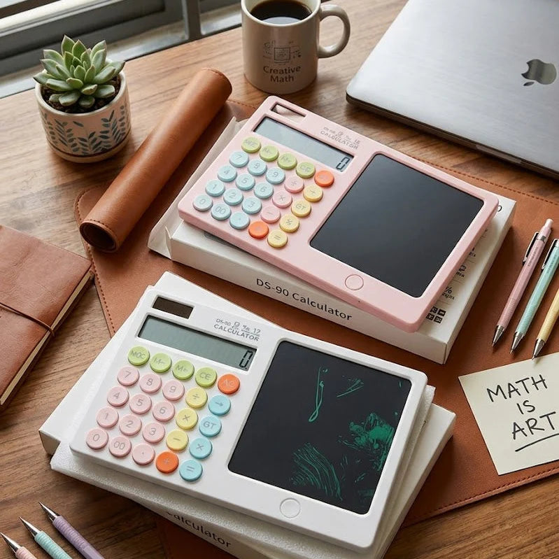 Portable Corporate Business LCD Calculator Executive Notepad Edition