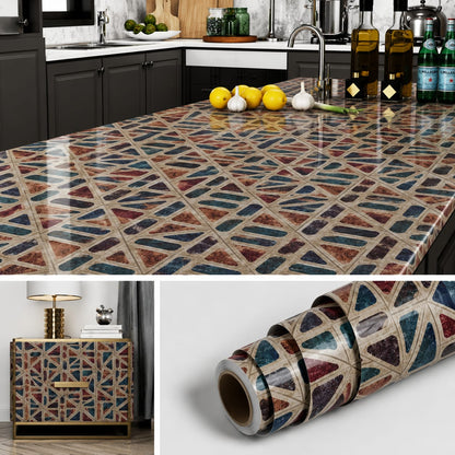 Peel & Stick Vinyl Wallpaper – Cabinet, Countertop & Shelf Liner (60x200cm)