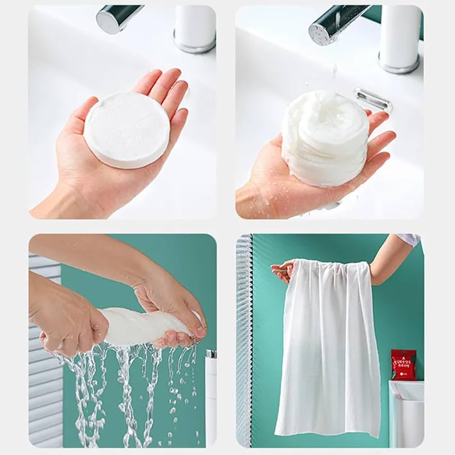 Reusable Compressed Bath Towel – Soft & Absorbent Towel for Travel