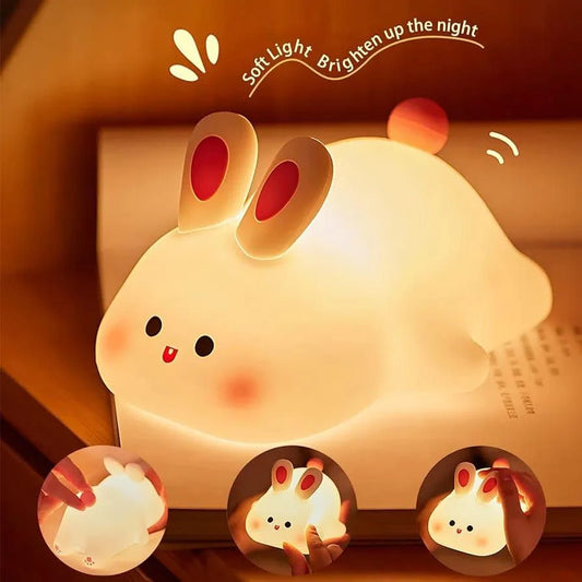  Silicone Rabbit Lamp, Home and Living 