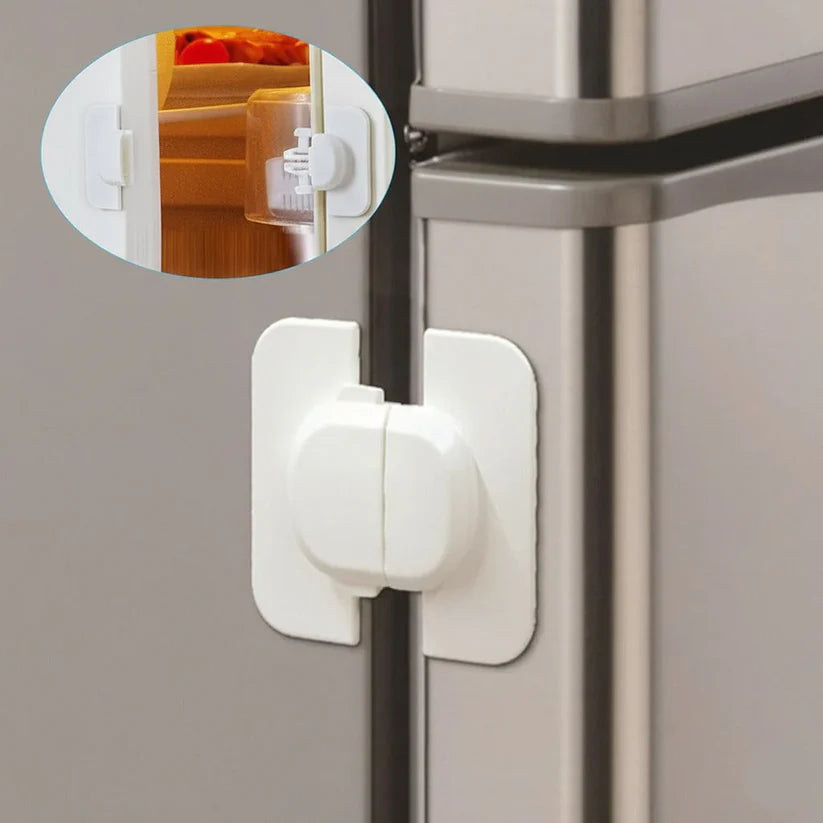 Childproof Premium Refrigerator Door Lock Clip System