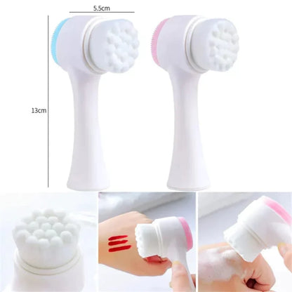 1pcs Double Side Cleansing Facial Brush