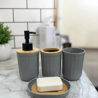 Wooden Texture Bathroom Set, Home ad Living 